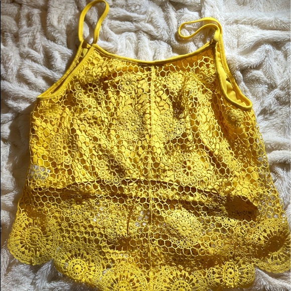Charollette Russe Yellow Hand-knitted Top - Picture 2 of 14